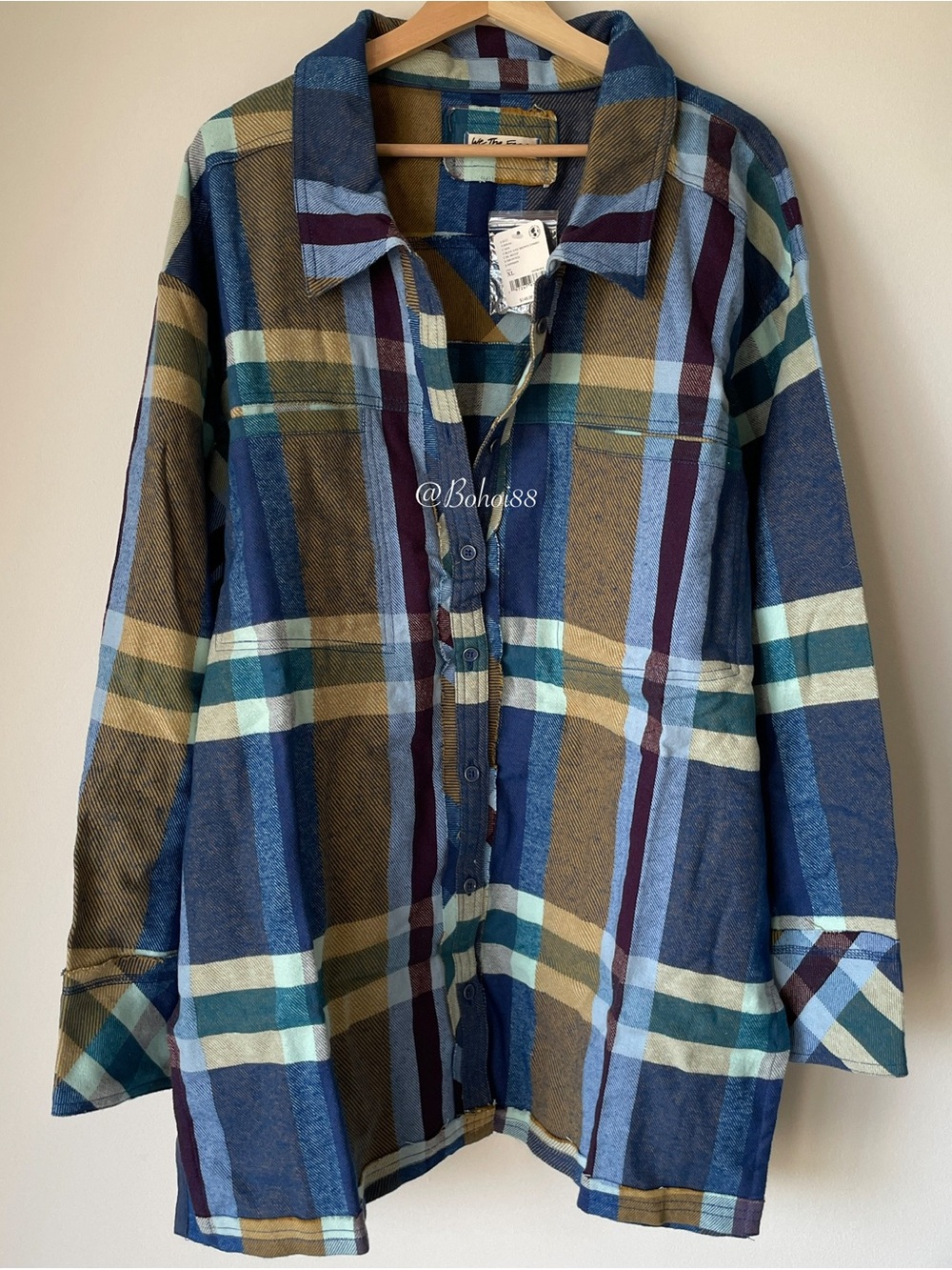 NWT Free People We The Free So Long Summer Plaid Top - Picture 10 of 16